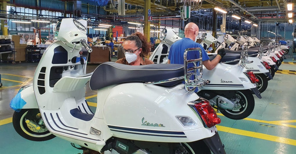 Piaggio best sale borsa oggi
